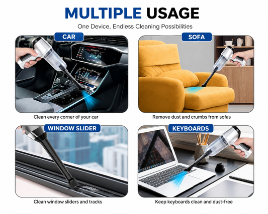 🚗 Car & Home Vacuum Cleaner