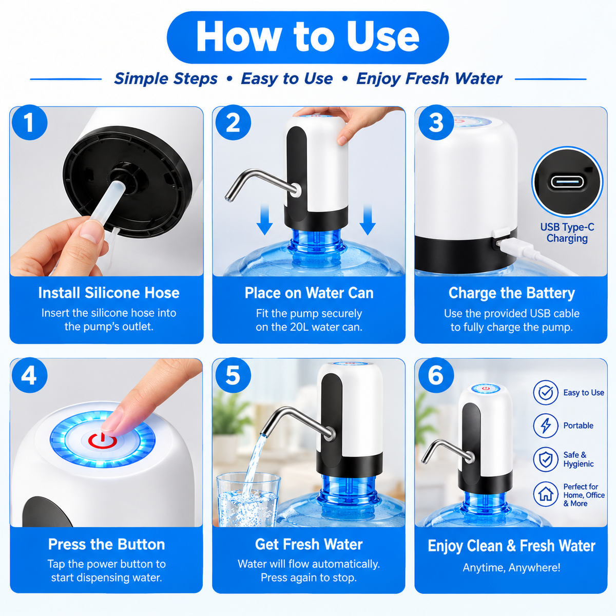 💧 Automatic Water Dispenser Pump